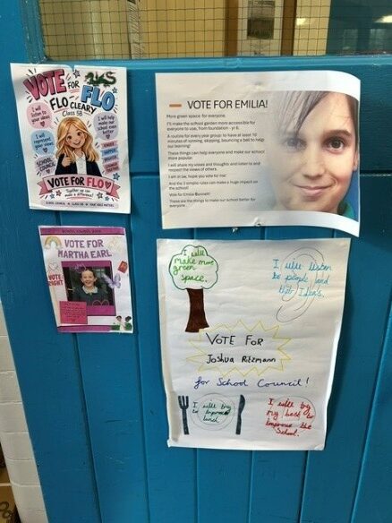 Growing Together and Caring for each other – School council votes